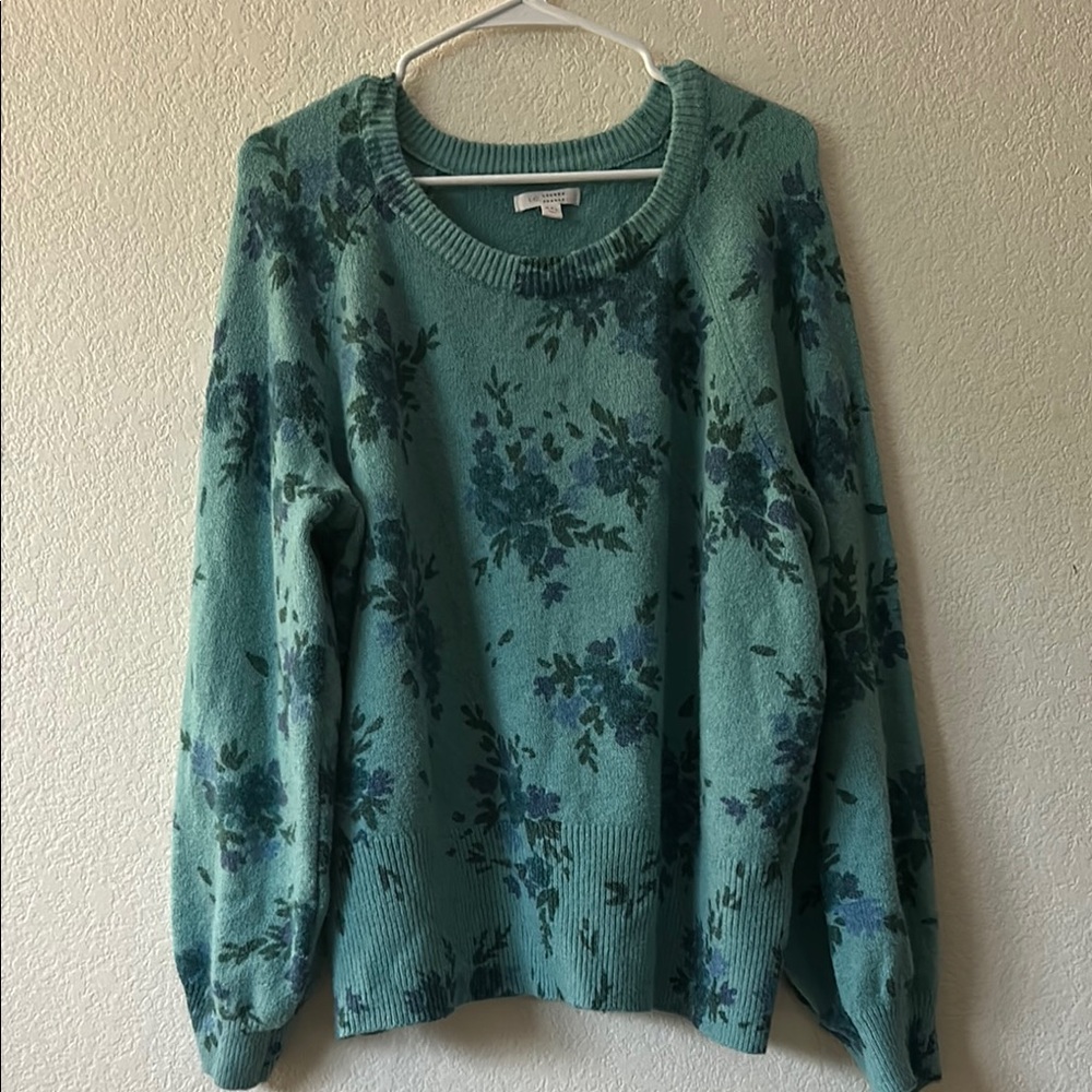 Lauren Conrad Floral print sweater